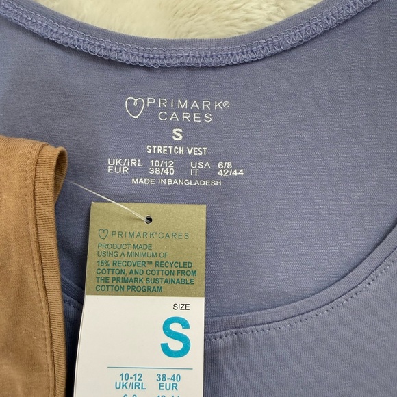 Primark Women’s Green, Brown and Purple Tank Tops. - Picture 4 of 4